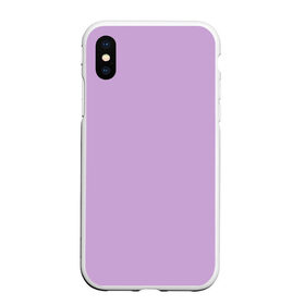 Чехол для iPhone XS Max матовый с принтом Глициниевый цвет (без рисунка) в Белгороде, Силикон | Область печати: задняя сторона чехла, без боковых панелей | Тематика изображения на принте: глициниевый | однотонный | пурпурный | розовый | фиолетовый | цвет