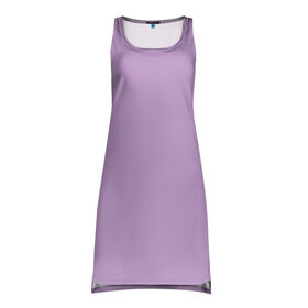 Платье-майка 3D с принтом Глициниевый цвет (без рисунка) в Белгороде, 100% полиэстер | полуприлегающий силуэт, широкие бретели, круглый вырез горловины, удлиненный подол сзади. | Тематика изображения на принте: глициниевый | однотонный | пурпурный | розовый | фиолетовый | цвет