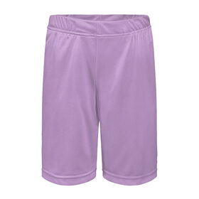 Детские спортивные шорты 3D с принтом Глициниевый цвет (без рисунка) в Белгороде,  100% полиэстер
 | пояс оформлен широкой мягкой резинкой, ткань тянется
 | глициниевый | однотонный | пурпурный | розовый | фиолетовый | цвет