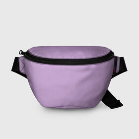 Поясная сумка 3D с принтом Глициниевый цвет (без рисунка) в Белгороде, 100% полиэстер | плотная ткань, ремень с регулируемой длиной, внутри несколько карманов для мелочей, основное отделение и карман с обратной стороны сумки застегиваются на молнию | глициниевый | однотонный | пурпурный | розовый | фиолетовый | цвет
