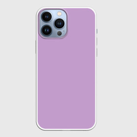 Чехол для iPhone 13 Pro Max с принтом Глициниевый цвет (без рисунка) в Белгороде,  |  | Тематика изображения на принте: глициниевый | однотонный | пурпурный | розовый | фиолетовый | цвет