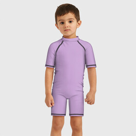 Детский купальный костюм 3D с принтом Глициниевый цвет (без рисунка) в Белгороде, Полиэстер 85%, Спандекс 15% | застежка на молнии на спине | Тематика изображения на принте: глициниевый | однотонный | пурпурный | розовый | фиолетовый | цвет