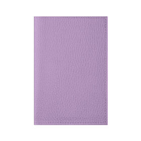 Обложка для паспорта матовая кожа с принтом Глициниевый цвет (без рисунка) в Белгороде, натуральная матовая кожа | размер 19,3 х 13,7 см; прозрачные пластиковые крепления | Тематика изображения на принте: глициниевый | однотонный | пурпурный | розовый | фиолетовый | цвет