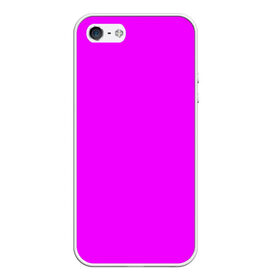 Чехол для iPhone 5/5S матовый с принтом Маджента (без рисунка) в Белгороде, Силикон | Область печати: задняя сторона чехла, без боковых панелей | маджента | однотонный | пурпурный | розовый | фиолетовый | фуксия | цвет