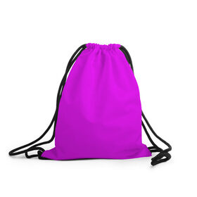 Рюкзак-мешок 3D с принтом Маджента (без рисунка) в Белгороде, 100% полиэстер | плотность ткани — 200 г/м2, размер — 35 х 45 см; лямки — толстые шнурки, застежка на шнуровке, без карманов и подкладки | маджента | однотонный | пурпурный | розовый | фиолетовый | фуксия | цвет