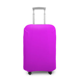 Чехол для чемодана 3D с принтом Маджента (без рисунка) в Белгороде, 86% полиэфир, 14% спандекс | двустороннее нанесение принта, прорези для ручек и колес | маджента | однотонный | пурпурный | розовый | фиолетовый | фуксия | цвет