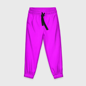 Детские брюки 3D с принтом Маджента (без рисунка) в Белгороде, 100% полиэстер | манжеты по низу, эластичный пояс регулируется шнурком, по бокам два кармана без застежек, внутренняя часть кармана из мелкой сетки | Тематика изображения на принте: маджента | однотонный | пурпурный | розовый | фиолетовый | фуксия | цвет