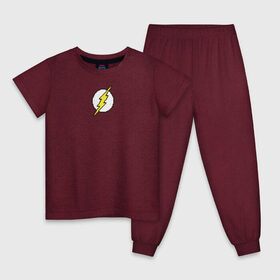 Детская пижама хлопок с принтом 8 Bit The Flash в Белгороде, 100% хлопок |  брюки и футболка прямого кроя, без карманов, на брюках мягкая резинка на поясе и по низу штанин
 | Тематика изображения на принте: the flash | vdzabma | флэш