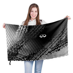 Флаг 3D с принтом Infiniti в Белгороде, 100% полиэстер | плотность ткани — 95 г/м2, размер — 67 х 109 см. Принт наносится с одной стороны | auto | avto | finik | infiniti | infiniti qx | infinity | qx70 | qx80 | авто | инфинити | финик