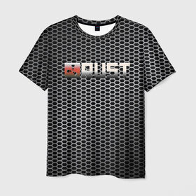 Мужская футболка 3D с принтом RUST РАСТ в Белгороде, 100% полиэфир | прямой крой, круглый вырез горловины, длина до линии бедер | rust | tegunvteg | пустошь | раст | соты