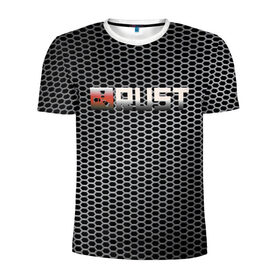 Мужская футболка 3D спортивная с принтом RUST РАСТ в Белгороде, 100% полиэстер с улучшенными характеристиками | приталенный силуэт, круглая горловина, широкие плечи, сужается к линии бедра | rust | tegunvteg | пустошь | раст | соты