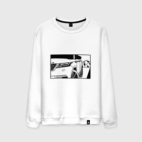 Мужской свитшот хлопок с принтом Range Rover Evoque Черно-белый в Белгороде, 100% хлопок |  | range rover evoque | горы | дорога | иллюстрация | колеса | машина | фары | черно белый