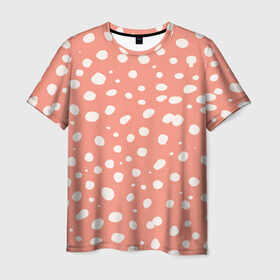 Мужская футболка 3D с принтом Розовый Леопард в Белгороде, 100% полиэфир | прямой крой, круглый вырез горловины, длина до линии бедер | кот | котёнок | коты | кошечка | кошка | кошки | леопард | леопарды | розовый леопард | текстуры | тигр | тигрица