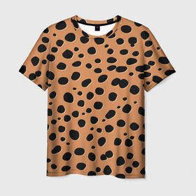 Мужская футболка 3D с принтом Леопард в Белгороде, 100% полиэфир | прямой крой, круглый вырез горловины, длина до линии бедер | киса | кисуля | кот | котёнок | коты | кошечка | кошка | кошки | леопард | текстура | тигр | тигрица