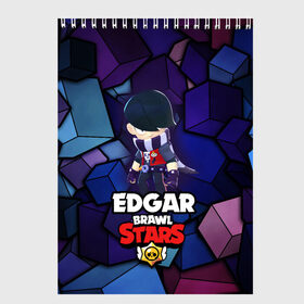 Скетчбук с принтом BRAWL STARS EDGAR в Белгороде, 100% бумага
 | 48 листов, плотность листов — 100 г/м2, плотность картонной обложки — 250 г/м2. Листы скреплены сверху удобной пружинной спиралью | Тематика изображения на принте: 8 bit | brawl stars | byron | colette | crow | edgar | gale | leon | max | mr.p | sally leon | shark | virus 8 bit | werewolf leon | акула | байрон | берли | бравл старс | ворон | коллет | макс | оборотень | эдгар