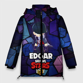 Женская зимняя куртка 3D с принтом BRAWL STARS EDGAR в Белгороде, верх — 100% полиэстер; подкладка — 100% полиэстер; утеплитель — 100% полиэстер | длина ниже бедра, силуэт Оверсайз. Есть воротник-стойка, отстегивающийся капюшон и ветрозащитная планка. 

Боковые карманы с листочкой на кнопках и внутренний карман на молнии | 8 bit | brawl stars | byron | colette | crow | edgar | gale | leon | max | mr.p | sally leon | shark | virus 8 bit | werewolf leon | акула | байрон | берли | бравл старс | ворон | коллет | макс | оборотень | эдгар