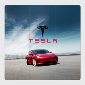 Магнитный плакат 3Х3 с принтом Tesla Model 3 в Белгороде, Полимерный материал с магнитным слоем | 9 деталей размером 9*9 см | Тематика изображения на принте: 3 | america | auto | car | electric | elon | model | motors | musk | tesla | usa | vehicle | авто | америка | илон | маск | модель | сша | тесла | электромобиль