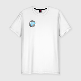 Мужская футболка хлопок Slim с принтом Ламантин в Белгороде, 92% хлопок, 8% лайкра | приталенный силуэт, круглый вырез ворота, длина до линии бедра, короткий рукав | ламантин | любовь | мило | парная | сердечко | сердце