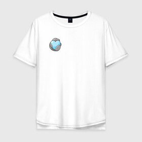 Мужская футболка хлопок Oversize с принтом Ламантин в Белгороде, 100% хлопок | свободный крой, круглый ворот, “спинка” длиннее передней части | ламантин | любовь | мило | парная | сердечко | сердце