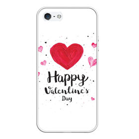 Чехол для iPhone 5/5S матовый с принтом Valentines Day в Белгороде, Силикон | Область печати: задняя сторона чехла, без боковых панелей | heart | holidays | valentines day | день святого валентина | надписи | праздники | сердце