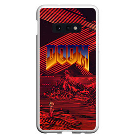 Чехол для Samsung S10E с принтом DOOM / ДУМ (S) в Белгороде, Силикон | Область печати: задняя сторона чехла, без боковых панелей | doom | doom eternal | game | tegunvteg | демоны | дум | думгай | игры | марс | планета