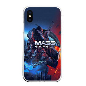 Чехол для iPhone XS Max матовый с принтом Mass EFFECT Legendary ed в Белгороде, Силикон | Область печати: задняя сторона чехла, без боковых панелей | andromeda | legendary edition | n 7 | shepard | андромеда | легендарное издание | мас эффект | масс эффект | ремастер | цербер | шепард