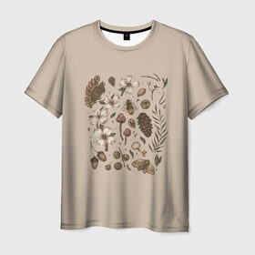 Мужская футболка 3D с принтом Ботаника Goblincore в Белгороде, 100% полиэфир | прямой крой, круглый вырез горловины, длина до линии бедер | goblincore | абстракция | алхимик | аниме | арт | ботаника | мумми троли | пейзаж | природа | растения | руны | эзотерика | эстетика