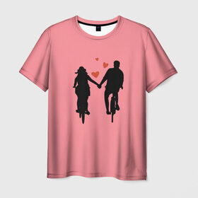 Мужская футболка 3D с принтом True Love в Белгороде, 100% полиэфир | прямой крой, круглый вырез горловины, длина до линии бедер | Тематика изображения на принте: angel | cupid | day | happy | heart | love | rose | valentine | valentines | ангел | валентин | валентина | валентинка | день | купидон | любовь | святого | святой | сердце