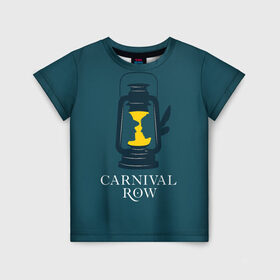 Детская футболка 3D с принтом Карнивал Роу - Carnival Row в Белгороде, 100% гипоаллергенный полиэфир | прямой крой, круглый вырез горловины, длина до линии бедер, чуть спущенное плечо, ткань немного тянется | carnival row | волшебный | исторический | карнивал роу | крылья | лампа | лого | логотип | подарок | сериал | сказка | фея | шляпа