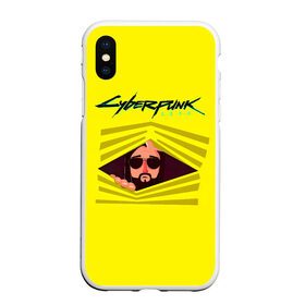 Чехол для iPhone XS Max матовый с принтом Cyberpunk 2077 в Белгороде, Силикон | Область печати: задняя сторона чехла, без боковых панелей | cyberpunk 2077 | hacker | maelstrom | militech | quadra | samurai | sci fi | technology | trauma team | v | будущее | игра | иероглифы | киану ривз | кибер | киберпанк | киборг | киборги | корпорация | лого | милитек | панк | роботы | самурай | т