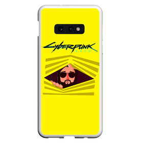 Чехол для Samsung S10E с принтом Cyberpunk 2077 в Белгороде, Силикон | Область печати: задняя сторона чехла, без боковых панелей | cyberpunk 2077 | hacker | maelstrom | militech | quadra | samurai | sci fi | technology | trauma team | v | будущее | игра | иероглифы | киану ривз | кибер | киберпанк | киборг | киборги | корпорация | лого | милитек | панк | роботы | самурай | т