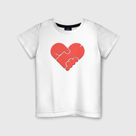 Детская футболка хлопок с принтом AntiValentin в Белгороде, 100% хлопок | круглый вырез горловины, полуприлегающий силуэт, длина до линии бедер | Тематика изображения на принте: антивалентин валеньтинка сердце день валентина