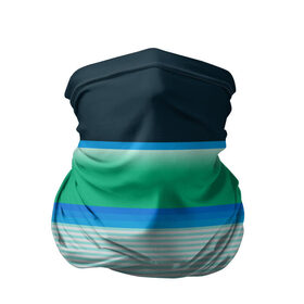 Бандана-труба 3D с принтом Sea color в Белгороде, 100% полиэстер, ткань с особыми свойствами — Activecool | плотность 150‒180 г/м2; хорошо тянется, но сохраняет форму | green | line | lines | sea | sea color | wave | зеленый | море | морской цвет