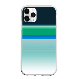 Чехол для iPhone 11 Pro матовый с принтом Sea color в Белгороде, Силикон |  | Тематика изображения на принте: green | line | lines | sea | sea color | wave | зеленый | море | морской цвет