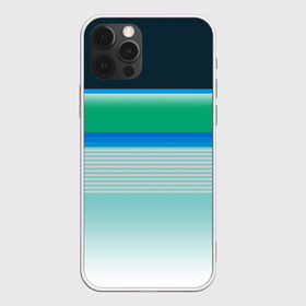 Чехол для iPhone 12 Pro Max с принтом Sea color в Белгороде, Силикон |  | Тематика изображения на принте: green | line | lines | sea | sea color | wave | зеленый | море | морской цвет