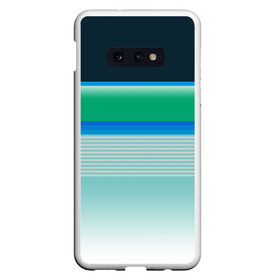 Чехол для Samsung S10E с принтом Sea color в Белгороде, Силикон | Область печати: задняя сторона чехла, без боковых панелей | Тематика изображения на принте: green | line | lines | sea | sea color | wave | зеленый | море | морской цвет