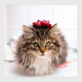Магнитный плакат 3Х3 с принтом я лучший подарочек в Белгороде, Полимерный материал с магнитным слоем | 9 деталей размером 9*9 см | бантик | взгляд | глаза | животные | звери | зверь | киса | кисонька | кот | котейка | котик | коты | котэ | кошки | лапы | нос | подарок | подарочек | сюрприз | усы | уши | шерсть