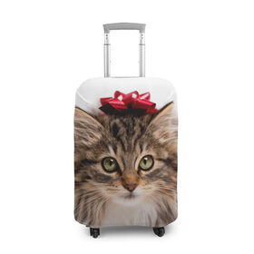 Чехол для чемодана 3D с принтом я лучший подарочек в Белгороде, 86% полиэфир, 14% спандекс | двустороннее нанесение принта, прорези для ручек и колес | бантик | взгляд | глаза | животные | звери | зверь | киса | кисонька | кот | котейка | котик | коты | котэ | кошки | лапы | нос | подарок | подарочек | сюрприз | усы | уши | шерсть