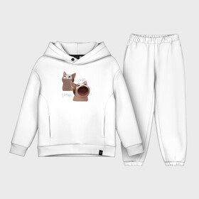 Детский костюм хлопок Oversize с принтом Cat Pop   Мем в Белгороде,  |  | Тематика изображения на принте: art | cat | mem | meme | memes | music | pop | retro | style | арт | буп | кот | котенок | котик | котэ | мем | мемы | музыка | ретро