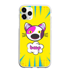 Чехол для iPhone 11 Pro матовый с принтом PoP CaT BooP в Белгороде, Силикон |  | boom | meme | pop art | popping | бум | буп кот | котик | мем | поп арт | ретро | стиль