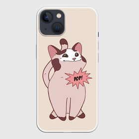 Чехол для iPhone 13 с принтом Pop Cat в Белгороде,  |  | baby | cat meme | kitty | meme | meow | pop cat | буп | взгляд кота | голова кота | детям | животные | звери | киска | кот мем | коты | котята | кошак | кошка | малыш | мемы | мультяшный | мяу | питомец | приколы | пушистый