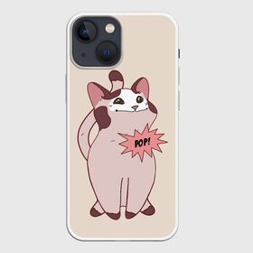 Чехол для iPhone 13 mini с принтом Pop Cat в Белгороде,  |  | baby | cat meme | kitty | meme | meow | pop cat | буп | взгляд кота | голова кота | детям | животные | звери | киска | кот мем | коты | котята | кошак | кошка | малыш | мемы | мультяшный | мяу | питомец | приколы | пушистый
