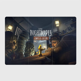 Магнитный плакат 3Х2 с принтом Little Nightmares 2 в Белгороде, Полимерный материал с магнитным слоем | 6 деталей размером 9*9 см | little nightmares | nightmares | игры | литл найтмейрс | моно | учительница