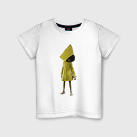 Детская футболка хлопок с принтом Little Nightmares в Белгороде, 100% хлопок | круглый вырез горловины, полуприлегающий силуэт, длина до линии бедер | games | little nightmares | playstation | игра | мрачный | персонаж игры | человечек