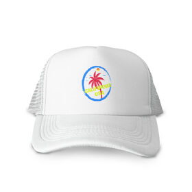 Кепка тракер с сеткой Калифорния: в Белгороде, трикотажное полотно; задняя часть — сетка | длинный козырек, универсальный размер, пластиковая застежка | Тематика изображения на принте: вечное лето | голливуд | звезды | калифорния | отдых | пальмы | сша