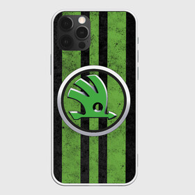 Чехол для iPhone 12 Pro с принтом Skoda Green Logo | Шкода Лого (Z) в Белгороде, силикон | область печати: задняя сторона чехла, без боковых панелей | Тематика изображения на принте: octavia | rapid | rs | skoda | superb | vag | volkswagen | vrs | vw | yeti | авто | автомобиль | ам | ваг | вагавод | ети | карбон | машина | октавия | рапид | суперб | шкода | шкодавод