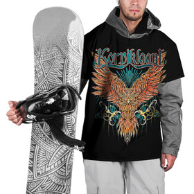 Накидка на куртку 3D с принтом Korpiklaani в Белгороде, 100% полиэстер |  | Тематика изображения на принте: korpiklaani | metal | shaman | группы | корпиклаани | метал | рок | фолк