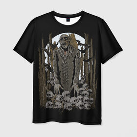 Мужская футболка 3D с принтом Вампир в Белгороде, 100% полиэфир | прямой крой, круглый вырез горловины, длина до линии бедер | dracula | horror | nosferatu | vampire | вампир | влад цепеш | граф дракула | носферату | ужасы