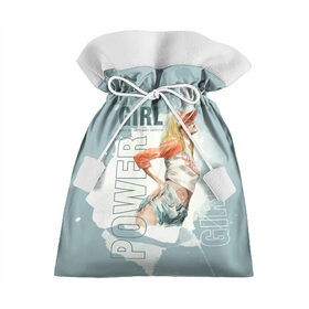 Подарочный 3D мешок с принтом Girl Power в Белгороде, 100% полиэстер | Размер: 29*39 см | 8 марта | girl power | бабушка | весна | гортензия | девочка | девушке | женская сила | женский | мама | подарок | тренд | феминизм | цветы