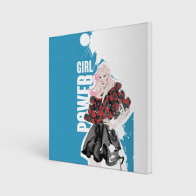 Холст квадратный с принтом Girl Power в Белгороде, 100% ПВХ |  | 8 марта | girl power | бабушка | весна | гортензия | девочка | девушке | женская сила | женский | мама | подарок | тренд | феминизм | цветы